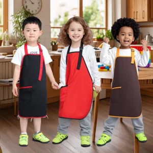 Kid Apron black red brown